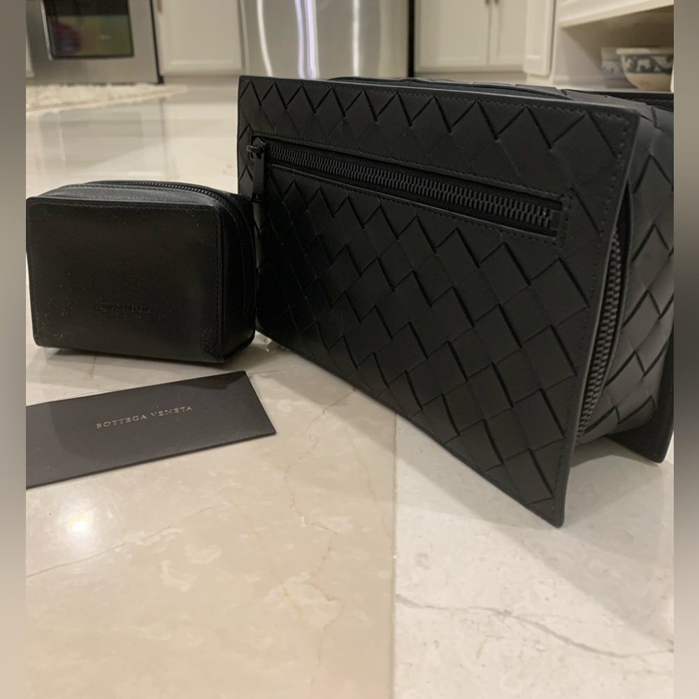 BOTTEGA VENETA ​Intrecciato Woven Leather Travel Case